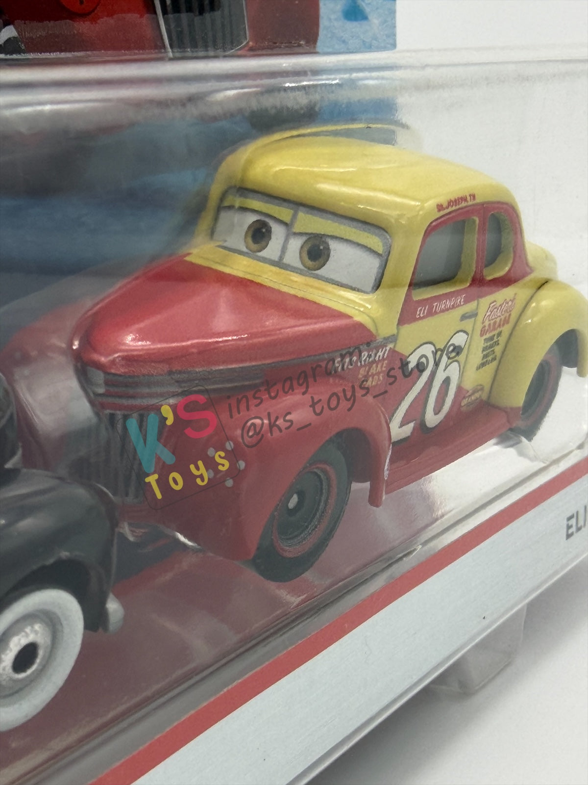 Disney Pixar Cars 1:55 2-Pack Heyday Junior Moon and Eli Turnpike, Doc's Racing Days - BNIP
