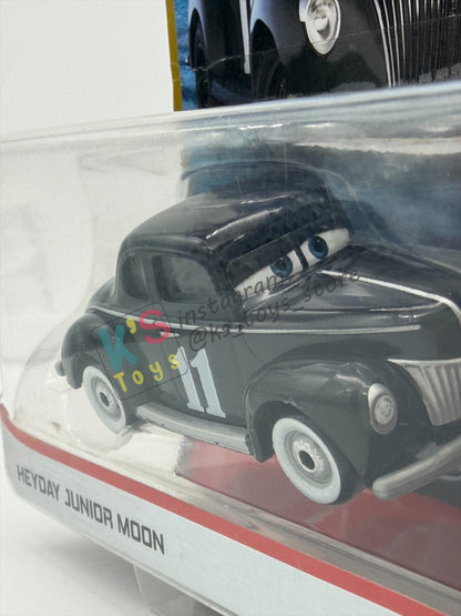 Disney Pixar Cars 1:55 2-Pack Heyday Junior Moon and Eli Turnpike, Doc's Racing Days - BNIP