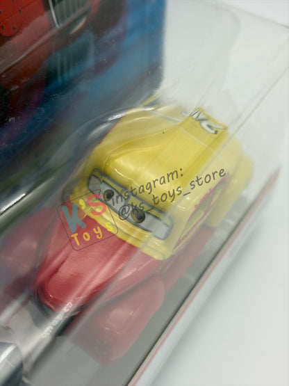 Disney Pixar Cars 1:55 2-Pack Heyday Junior Moon and Eli Turnpike, Doc's Racing Days - BNIP
