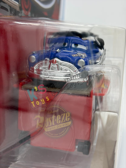 Rare Disney Pixar Cars by Mattel, Fabulous Hudson with Stand - BNIP