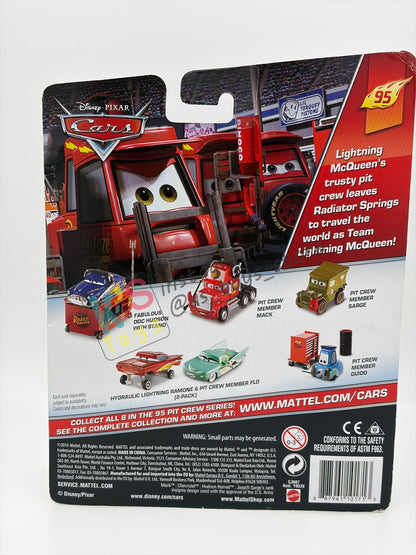 Rare Disney Pixar Cars by Mattel, Fabulous Hudson with Stand - BNIP