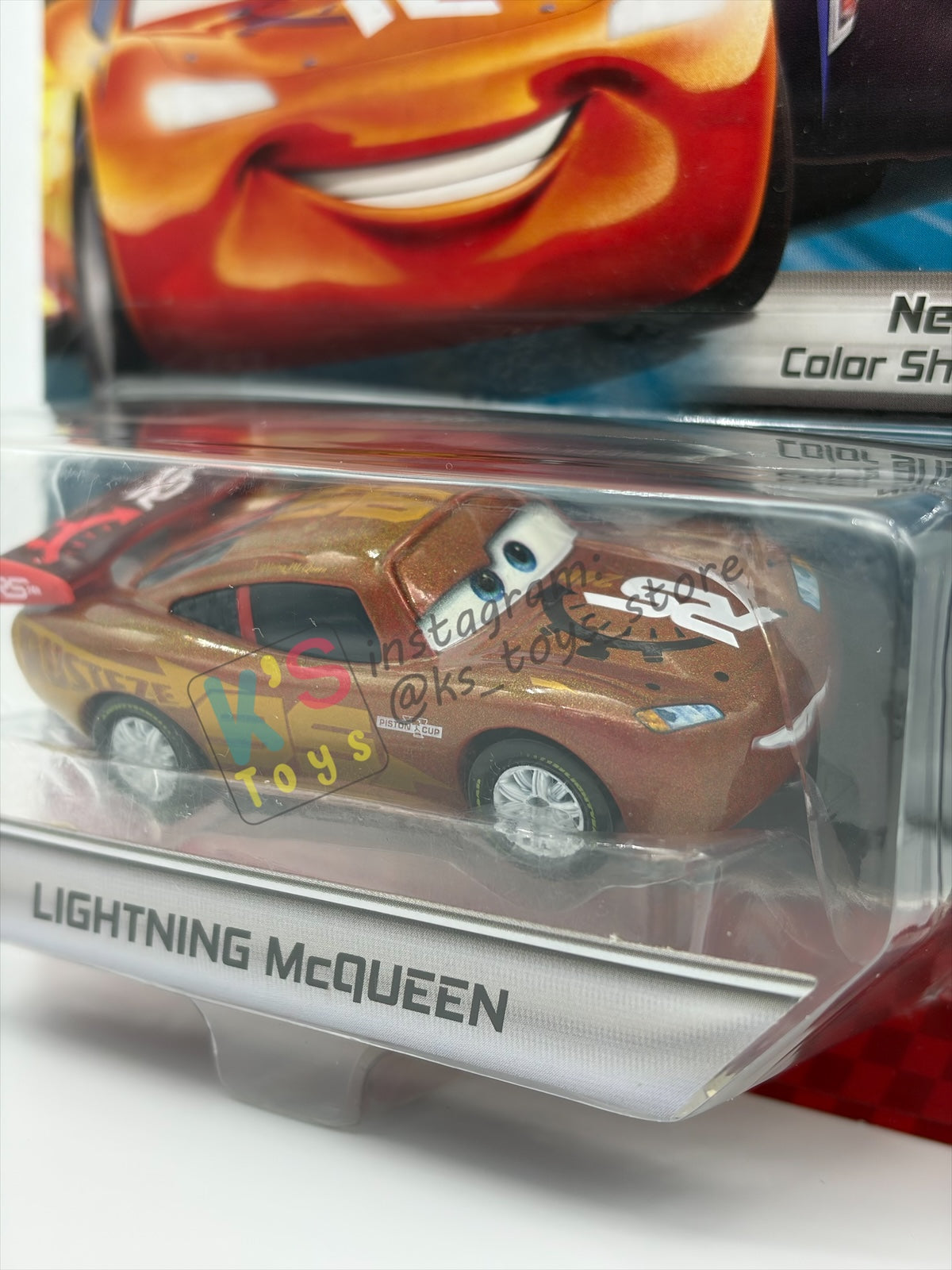 DISNEY PIXAR CARS BY MATTEL 1:55, "LIGHTNING MCQUEEN" - RS 24H ENDURANCE RACE SERIES - BNIP
