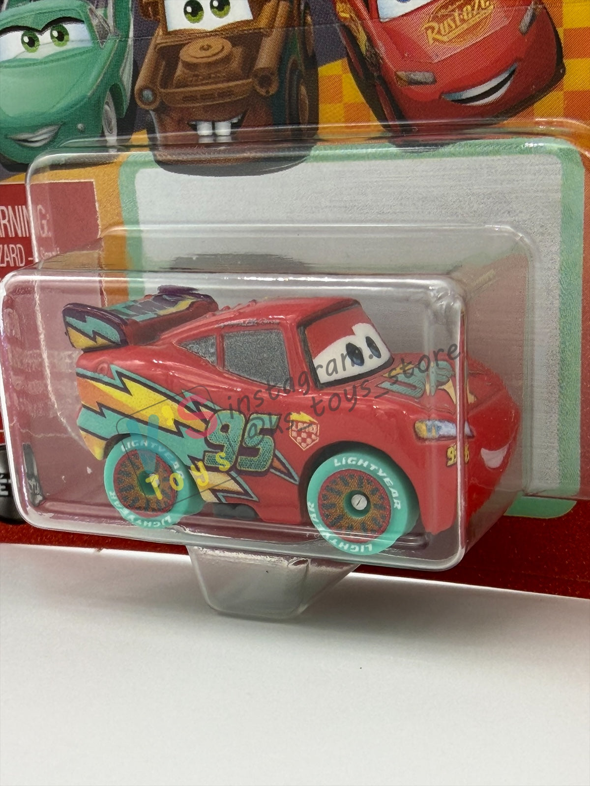 Mini Racers Pixar Disney Cars by Mattel, RACE TO CELEBRATE LIGHTNING MCQUEEN - Series 3 2026 - BNIP