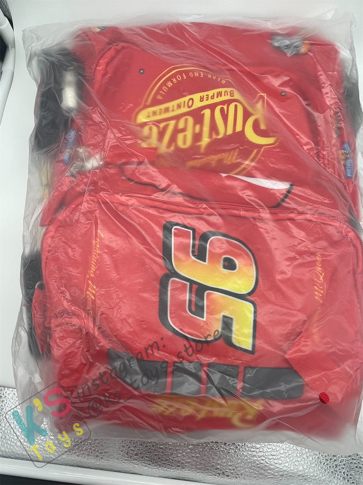 KIDS LIGHTNING MCQUEEN BACKPACK 12"- BNWT