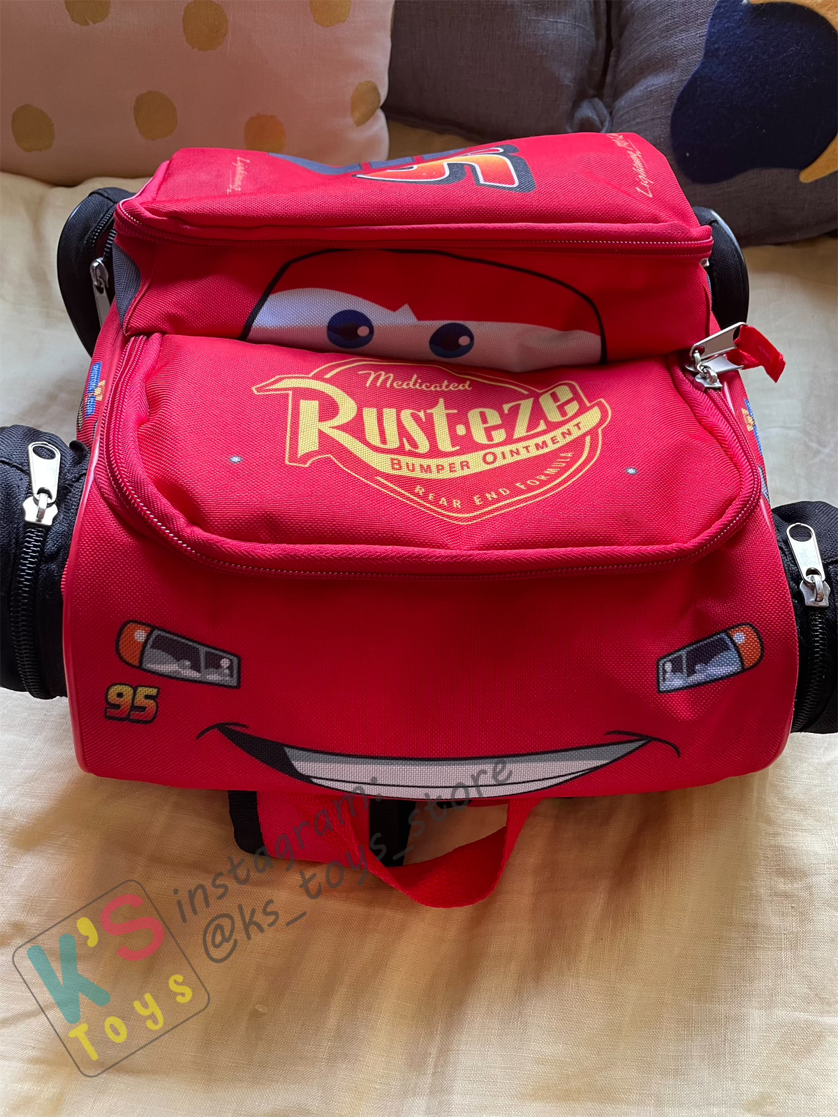 KIDS LIGHTNING MCQUEEN BACKPACK 12"- BNWT