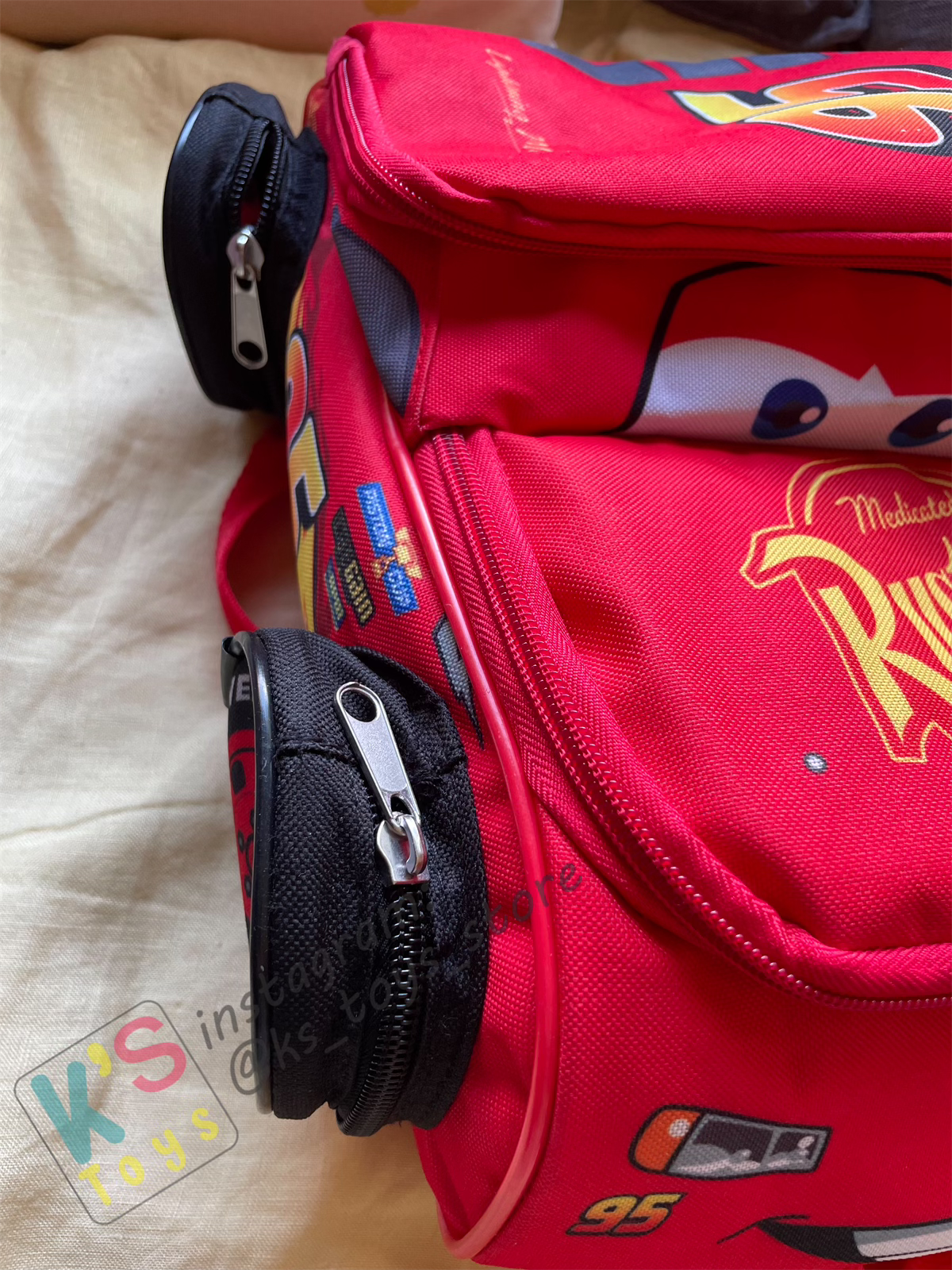 KIDS LIGHTNING MCQUEEN BACKPACK 12"- BNWT