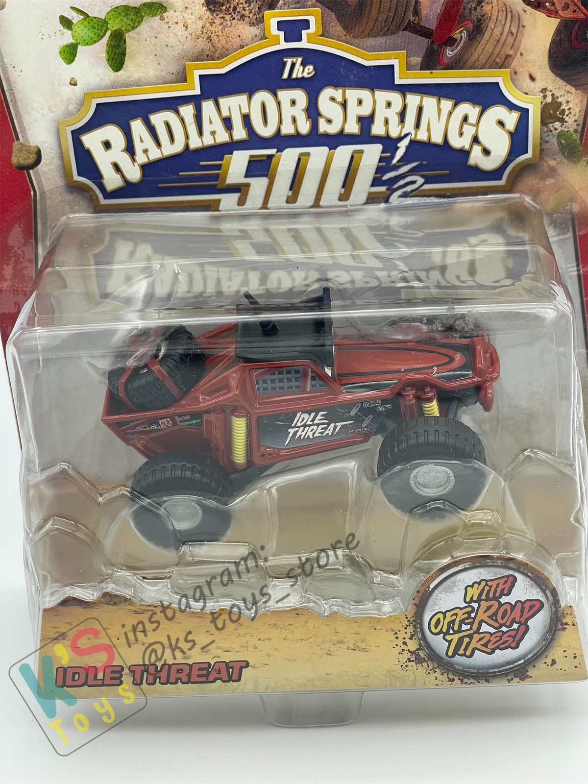 DELUXE DISNEY PIXAR CARS "IDLE THREAT"- RADIATOR SPRINGS 500 OFF ROAD - BNIP