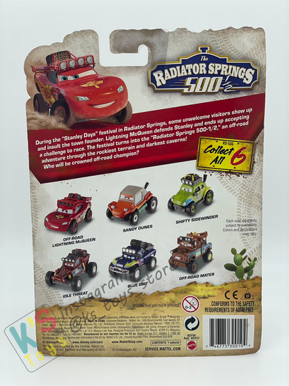 DELUXE DISNEY PIXAR CARS "IDLE THREAT"- RADIATOR SPRINGS 500 OFF ROAD - BNIP