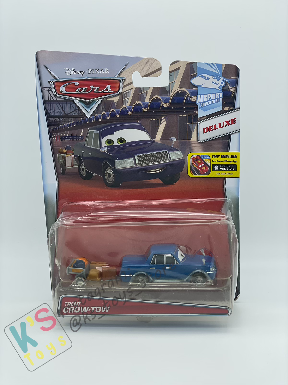 DELUXE DISNEY PIXAR CARS "TRENT CROW-TOW"- AIRPORT ADVENTURE - BNIP