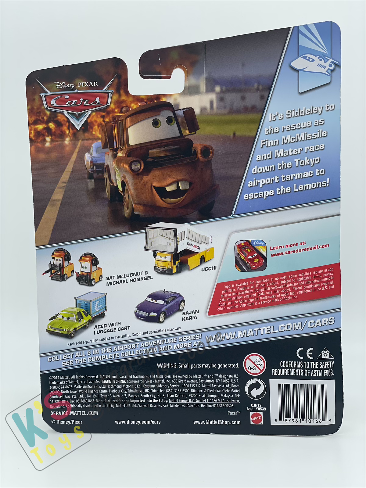 DELUXE DISNEY PIXAR CARS "TRENT CROW-TOW"- AIRPORT ADVENTURE - BNIP