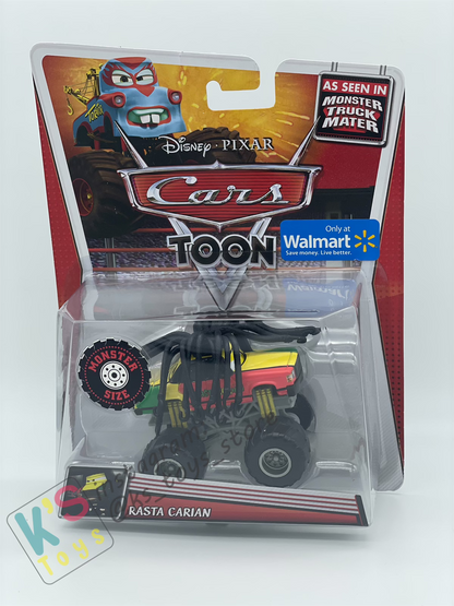 DELUXE DISNEY PIXAR CARS "RASTA CARIAN"- CARS TOON, ONLY AT WALLMART - BNIP