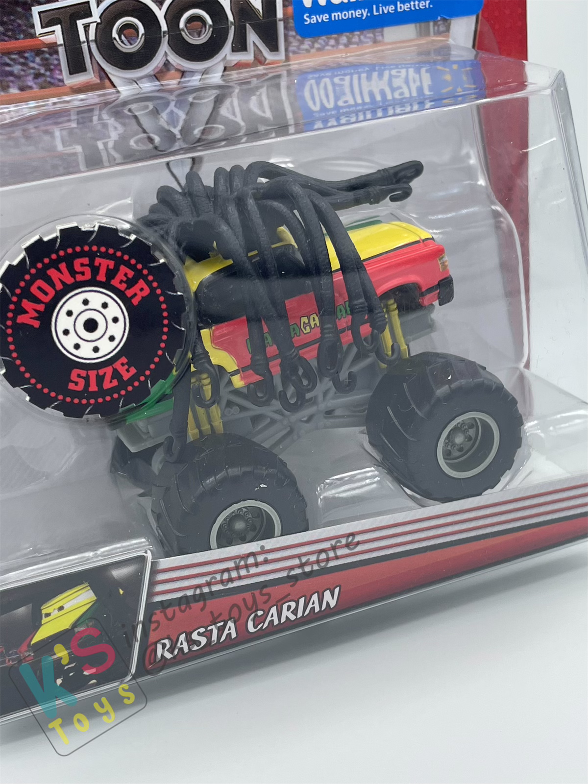 DELUXE DISNEY PIXAR CARS "RASTA CARIAN"- CARS TOON, ONLY AT WALLMART - BNIP