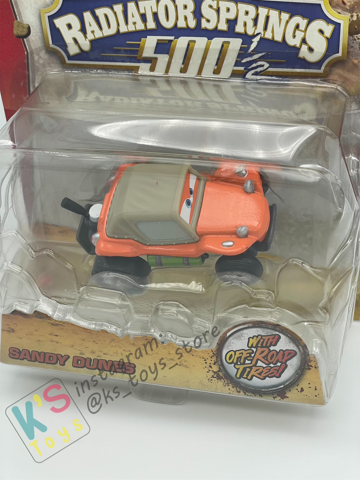 DELUXE DISNEY PIXAR CARS "SANDY DUNES"- RADIATOR SPRINGS 500 OFF ROAD - BNIP