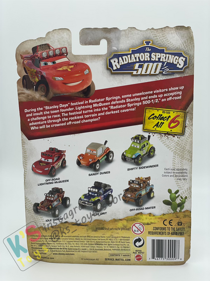 DELUXE DISNEY PIXAR CARS "SHIFTY SIDEWINDER"- RADIATOR SPRINGS 500 OFF ROAD - BNIP