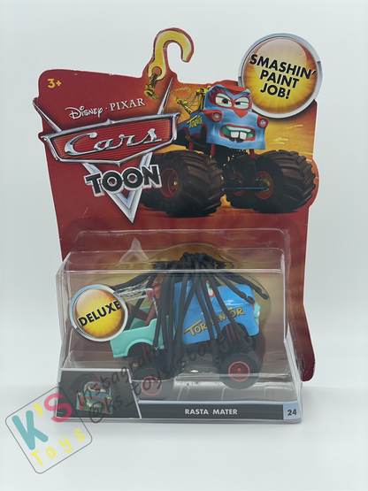 DELUXE DISNEY PIXAR CARS "RASTA MATER"- MONSTER TRUCK MATER - Cars Toon - BNIP