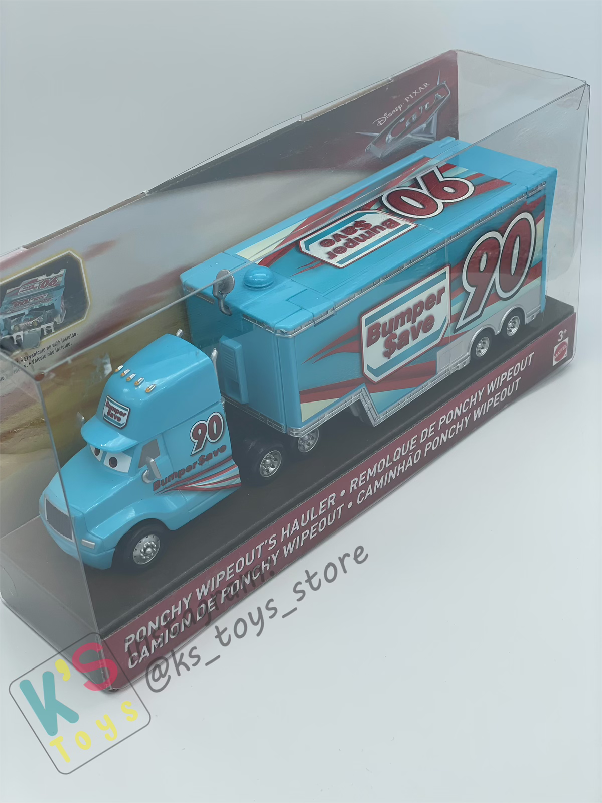 Hauler Disney Pixar Cars by Mattel, 2018 Ponchy Wipeout Hauler - BNIP