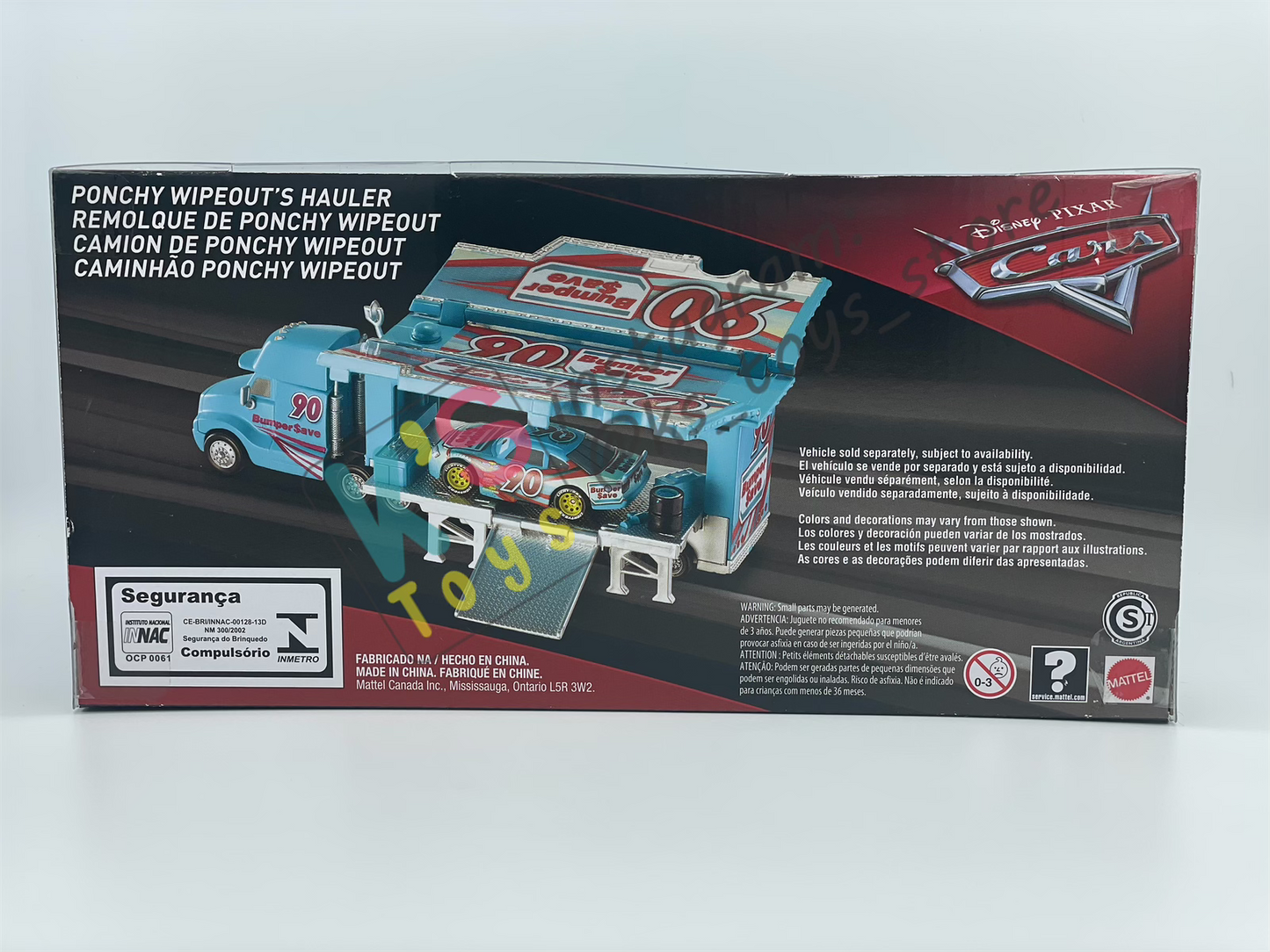 Hauler Disney Pixar Cars by Mattel, 2018 Ponchy Wipeout Hauler - BNIP