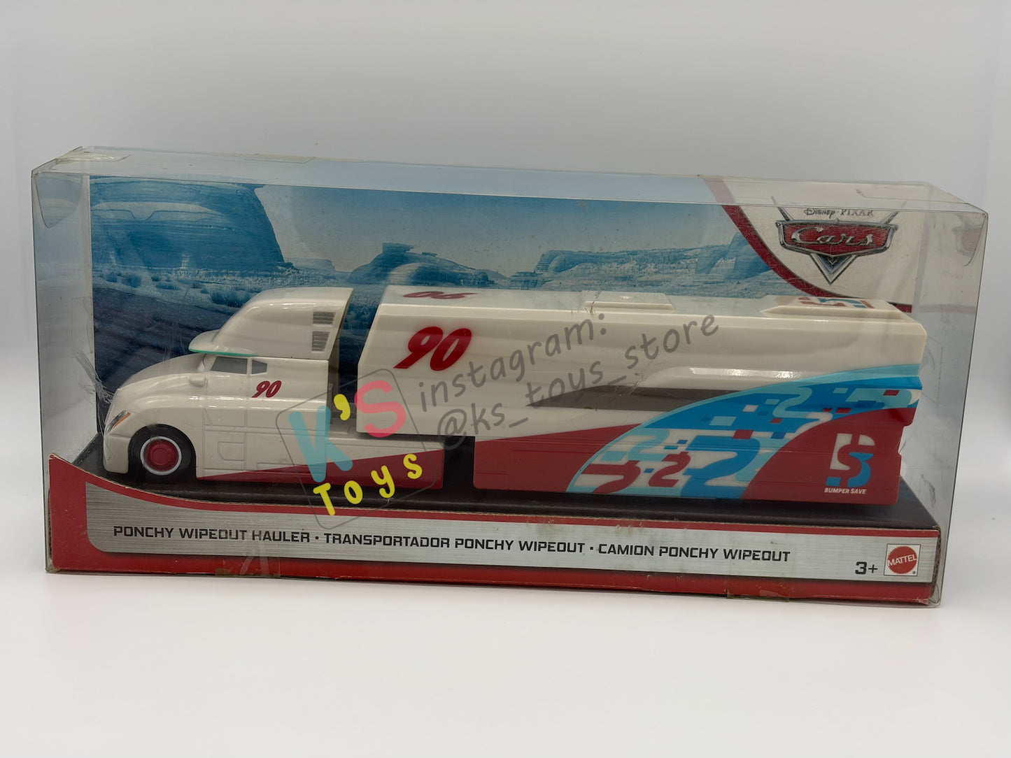 Hauler Disney Pixar Cars by Mattel, 2019 Ponchy Wipeout Hauler - BNIP