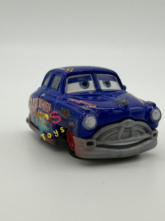 Loose Mini Racers Pixar Disney Cars, DIRT TRACK FABULOUS HUDSON HORNET - Mint / Near Mint Condition