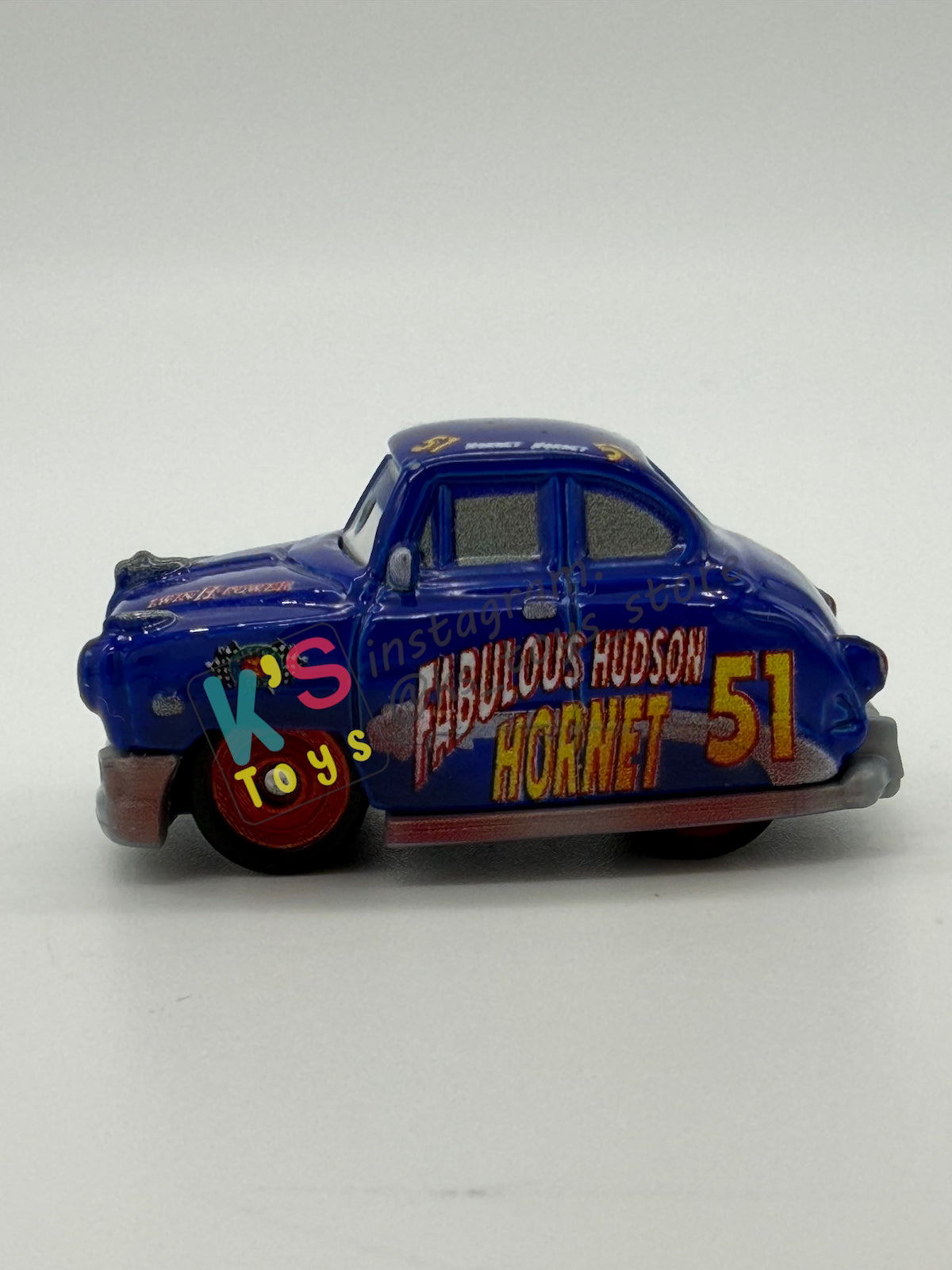 Loose Mini Racers Pixar Disney Cars, DIRT TRACK FABULOUS HUDSON HORNET - Mint / Near Mint Condition