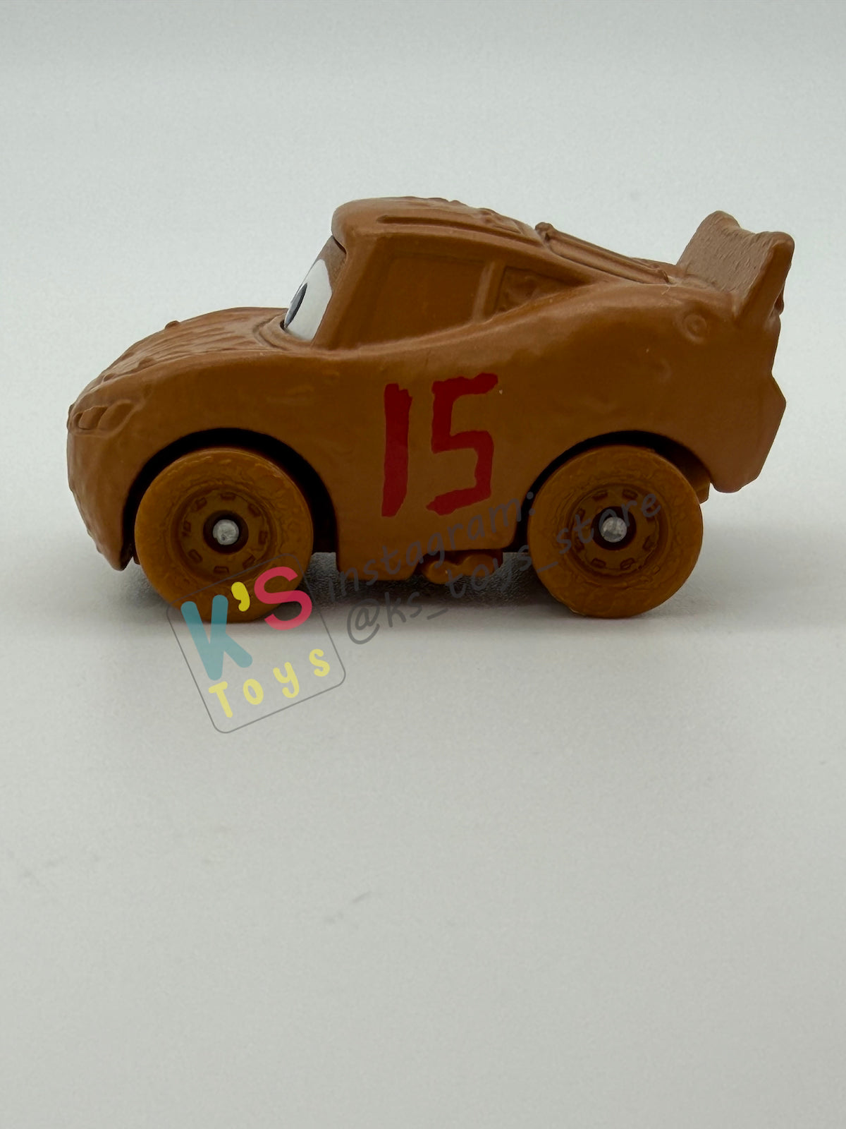 Loose Mini Racers Pixar Disney Cars, LIGHTNING MCQUEEN AS CHESTER WHIPPLEFILTER - Mint / Near Mint Condition