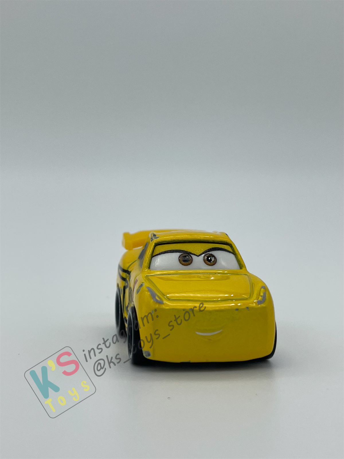 Loose Mini Racers Pixar Disney Cars, Cruz Ramirez as Storm (Thomasville Cruz) - Played Condition
