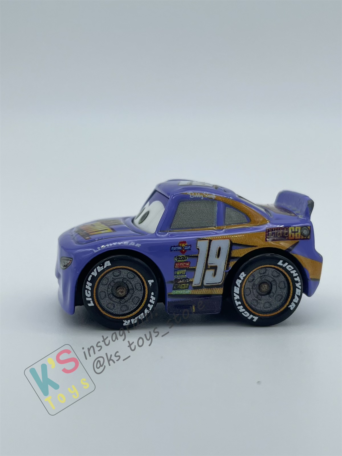 Loose Mini Racers Pixar Disney Cars By MATTEL, Bobby Swift - Displayed Condition