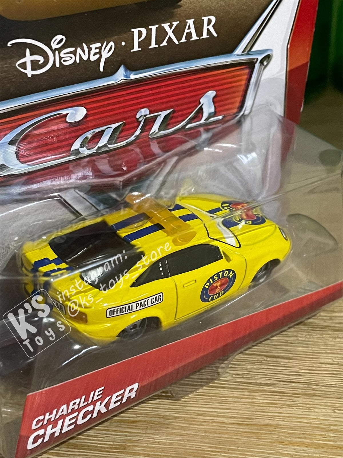 DISNEY PIXAR CARS "CHARLIE CHECKER" PISTON CUP SERIES- BNIP