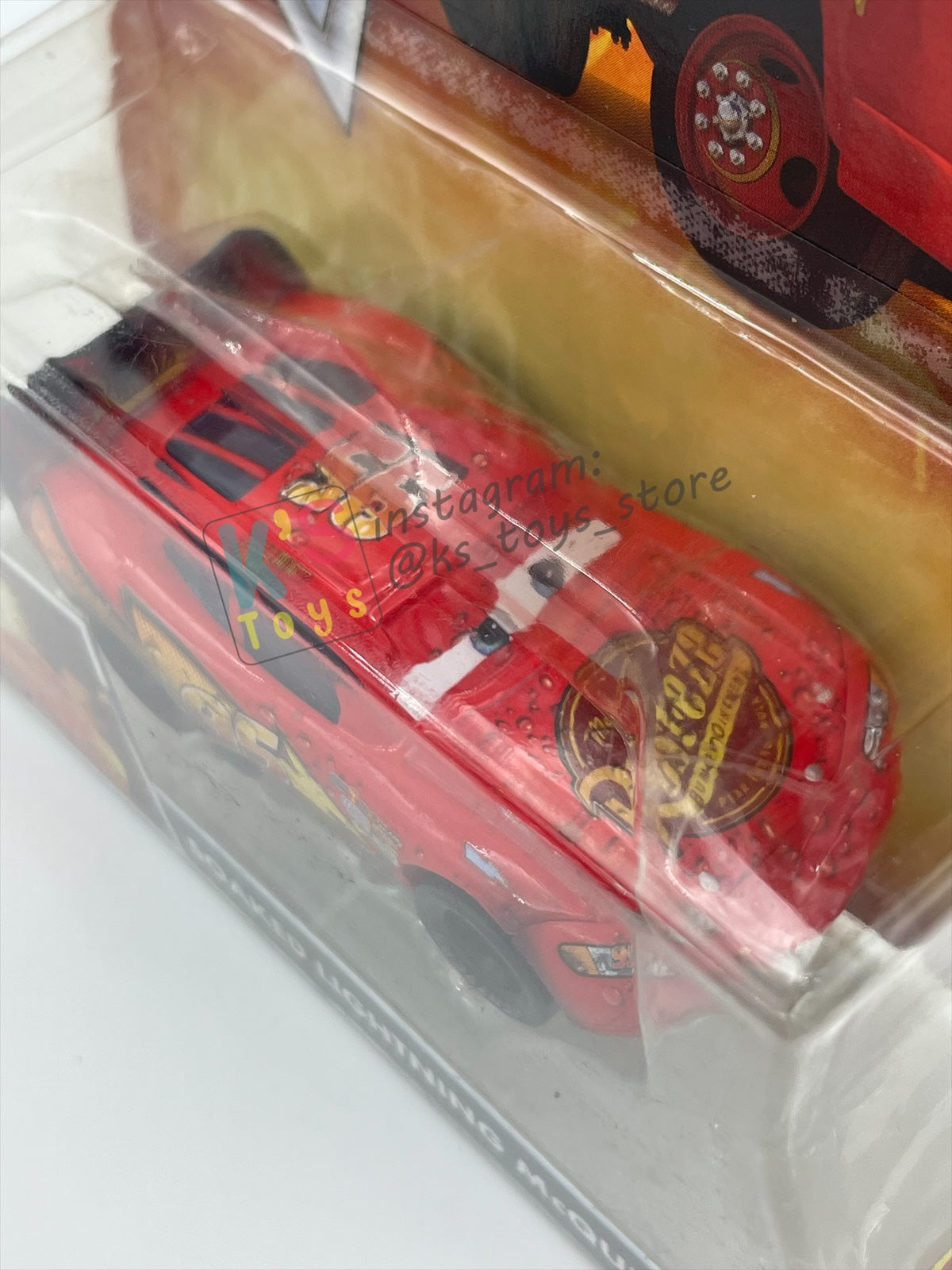 DISNEY PIXAR CARS BY MATTEL, "SOAKED LIGHTNING MCQUEEN" - BNIP