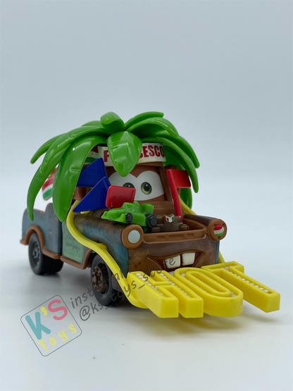 PRE-OWNED / LOOSE DISNEY PIXAR CARS - "FRANCESCO FAN MATER" - CARS 2 MATERS SERIES - DISPLAYED CONDITION