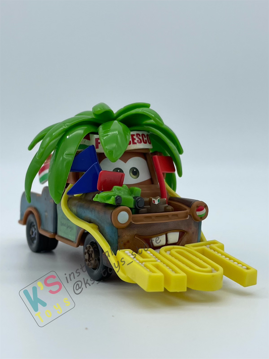 PRE-OWNED / LOOSE DISNEY PIXAR CARS - "FRANCESCO FAN MATER" - CARS 2 MATERS SERIES - DISPLAYED CONDITION