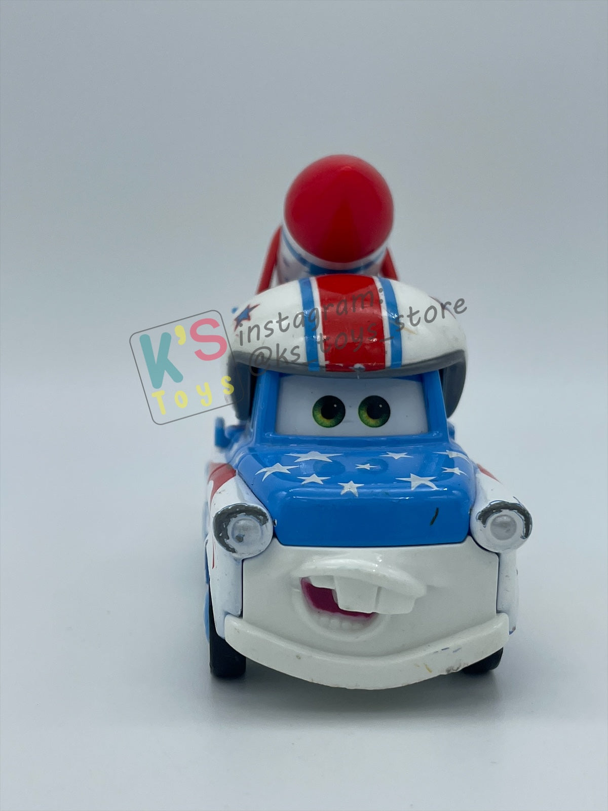 PRE-OWNED / LOOSE DISNEY PIXAR CARS BY MATTEL - "ROCKET MATER" - MATER THE GREATER SERIES - PLAYED WITH CONDITION - READ DESCRIPTION!!!!!!!!!!!