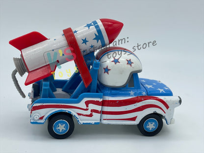PRE-OWNED / LOOSE DISNEY PIXAR CARS BY MATTEL - "ROCKET MATER" - MATER THE GREATER SERIES - PLAYED WITH CONDITION - READ DESCRIPTION!!!!!!!!!!!