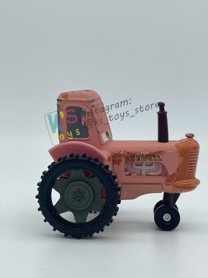 PRE-OWNED / LOOSE DISNEY PIXAR CARS BY MATTEL - "PINK TRACTOR"  CARS SERIES - PLAYED WITH CONDITION - READ DESCRIPTION!!!!!!!!!!!