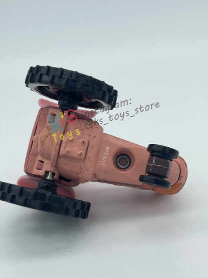 PRE-OWNED / LOOSE DISNEY PIXAR CARS BY MATTEL - "PINK TRACTOR"  CARS SERIES - PLAYED WITH CONDITION - READ DESCRIPTION!!!!!!!!!!!