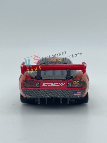PRE-OWNED / LOOSE DISNEY PIXAR CARS BY MATTEL - "CARBON RACERS LIGHTNING MCQUEEN" - CARBON RACERS SERIES - PLAYED WITH GOOD CONDITION - READ DESCRIPTION!!!!!!!!!!!