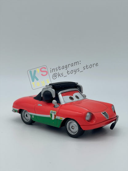 PRE-OWNED / LOOSE DISNEY PIXAR CARS - "GIUSEPPE MOTOROSI (Francesco Bernoulli Crew Chief)" CARS 2 SERIES - MINT / NEAR MINT CONDITION - READ DESCRIPTION!!!!!!!!!!