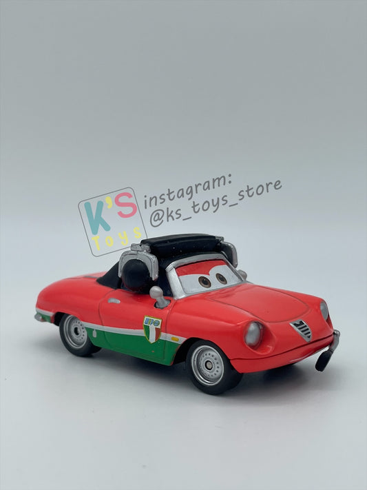 PRE-OWNED / LOOSE DISNEY PIXAR CARS - "GIUSEPPE MOTOROSI (Francesco Bernoulli Crew Chief)" CARS 2 SERIES - MINT / NEAR MINT CONDITION - READ DESCRIPTION!!!!!!!!!!