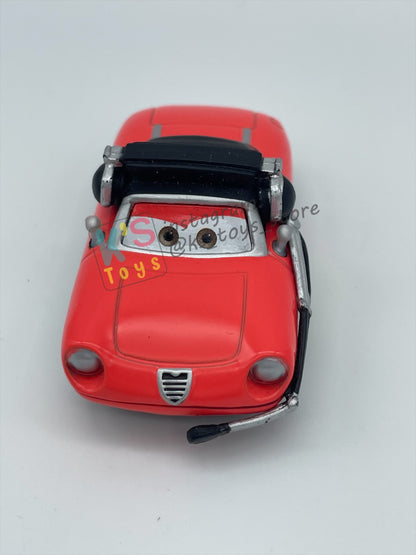 PRE-OWNED / LOOSE DISNEY PIXAR CARS - "GIUSEPPE MOTOROSI (Francesco Bernoulli Crew Chief)" CARS 2 SERIES - MINT / NEAR MINT CONDITION - READ DESCRIPTION!!!!!!!!!!