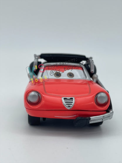 PRE-OWNED / LOOSE DISNEY PIXAR CARS - "GIUSEPPE MOTOROSI (Francesco Bernoulli Crew Chief)" CARS 2 SERIES - MINT / NEAR MINT CONDITION - READ DESCRIPTION!!!!!!!!!!