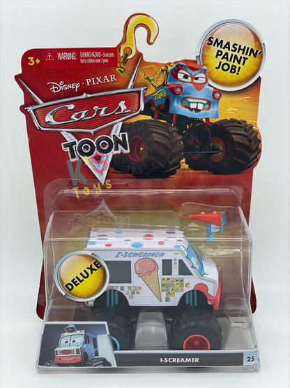Deluxe Disney Pixar Cars "I-SCREAMER" Monster Truck Mater - Cars Toon Series - BNIP
