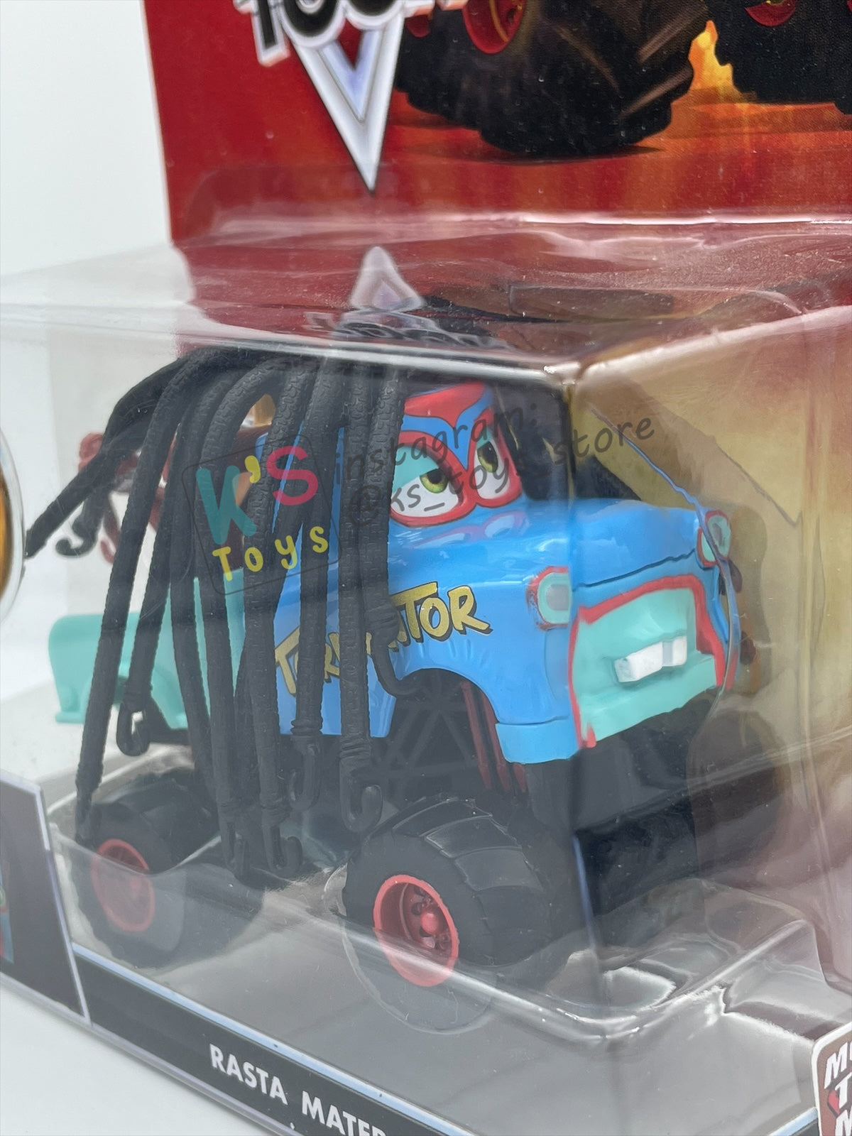 DELUXE DISNEY PIXAR CARS "RASTA MATER"- MONSTER TRUCK MATER - Cars Toon - BNIP