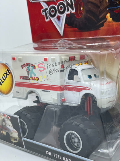 Deluxe Disney Pixar Cars "DR. FEEL BAD" Monster Truck Mater - Cars Toon Series - BNIP