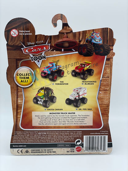 Deluxe Disney Pixar Cars "DR. FEEL BAD" Monster Truck Mater - Cars Toon Series - BNIP