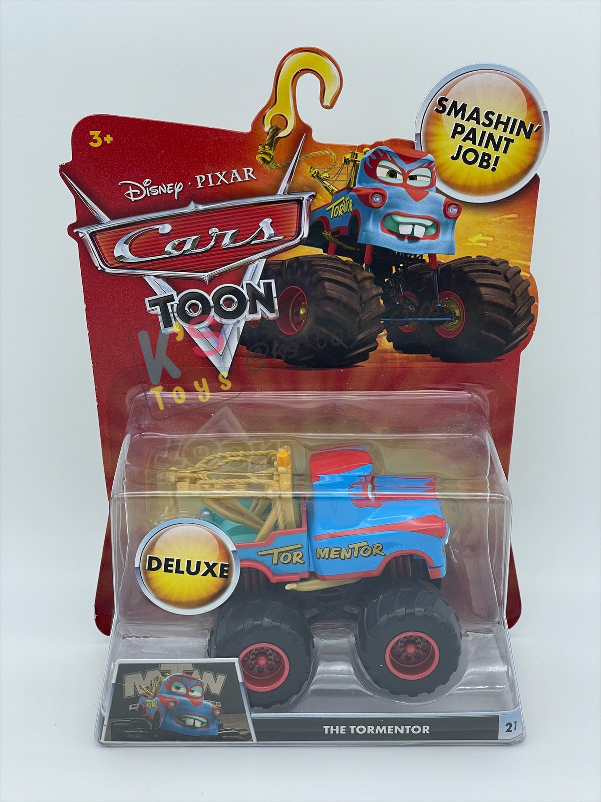 Deluxe Disney Pixar Cars "THE TORMENTOR" Monster Truck Mater - Cars Toon Series - BNIP