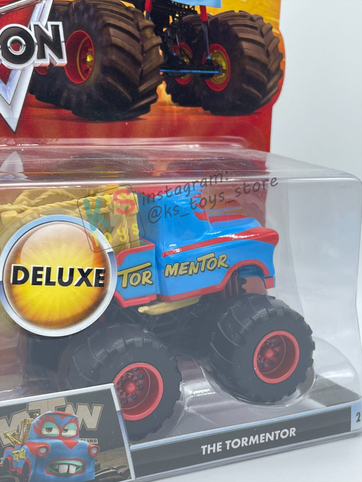 Deluxe Disney Pixar Cars "THE TORMENTOR" Monster Truck Mater - Cars Toon Series - BNIP