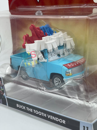 DELUXE DISNEY PIXAR CARS "BUCK THE TOOTH VENDOR" MATER THE GREATER SERIES - Cars Toon - BNIP