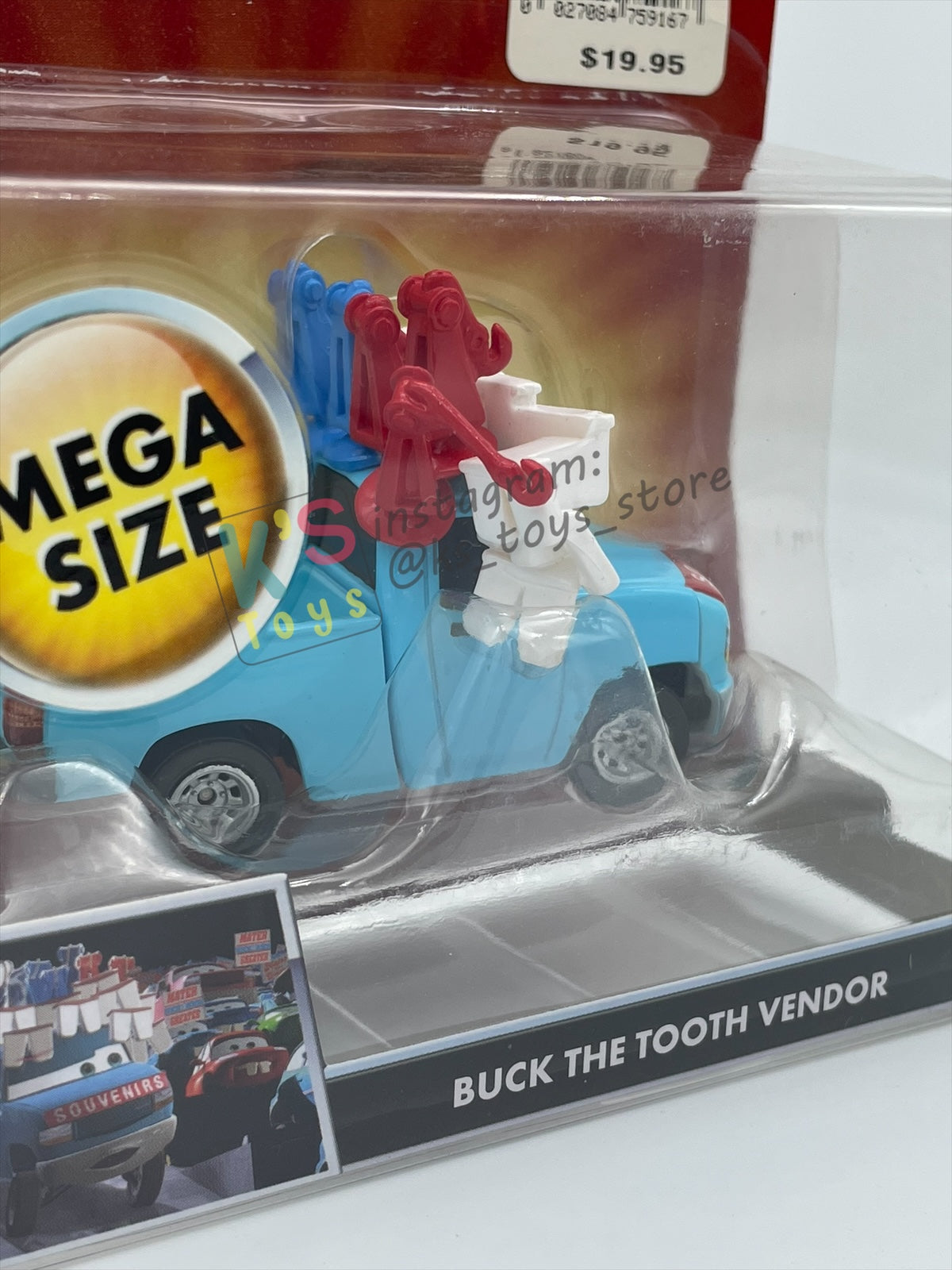 DELUXE DISNEY PIXAR CARS "BUCK THE TOOTH VENDOR" MATER THE GREATER SERIES - Cars Toon - BNIP