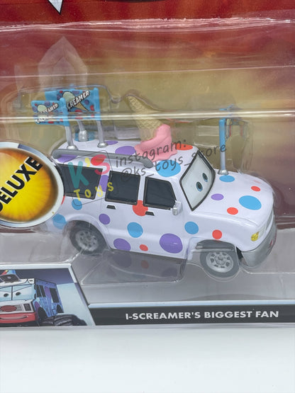 Deluxe Disney Pixar Cars "I-SCREAMER'S BIGGEST FAN" Monster Truck Mater - Cars Toon Series - BNIP