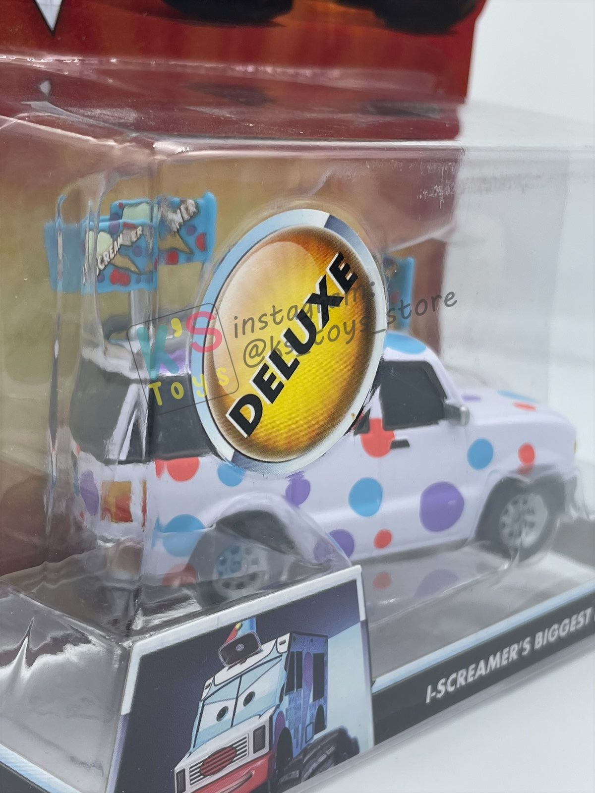 Deluxe Disney Pixar Cars "I-SCREAMER'S BIGGEST FAN" Monster Truck Mater - Cars Toon Series - BNIP
